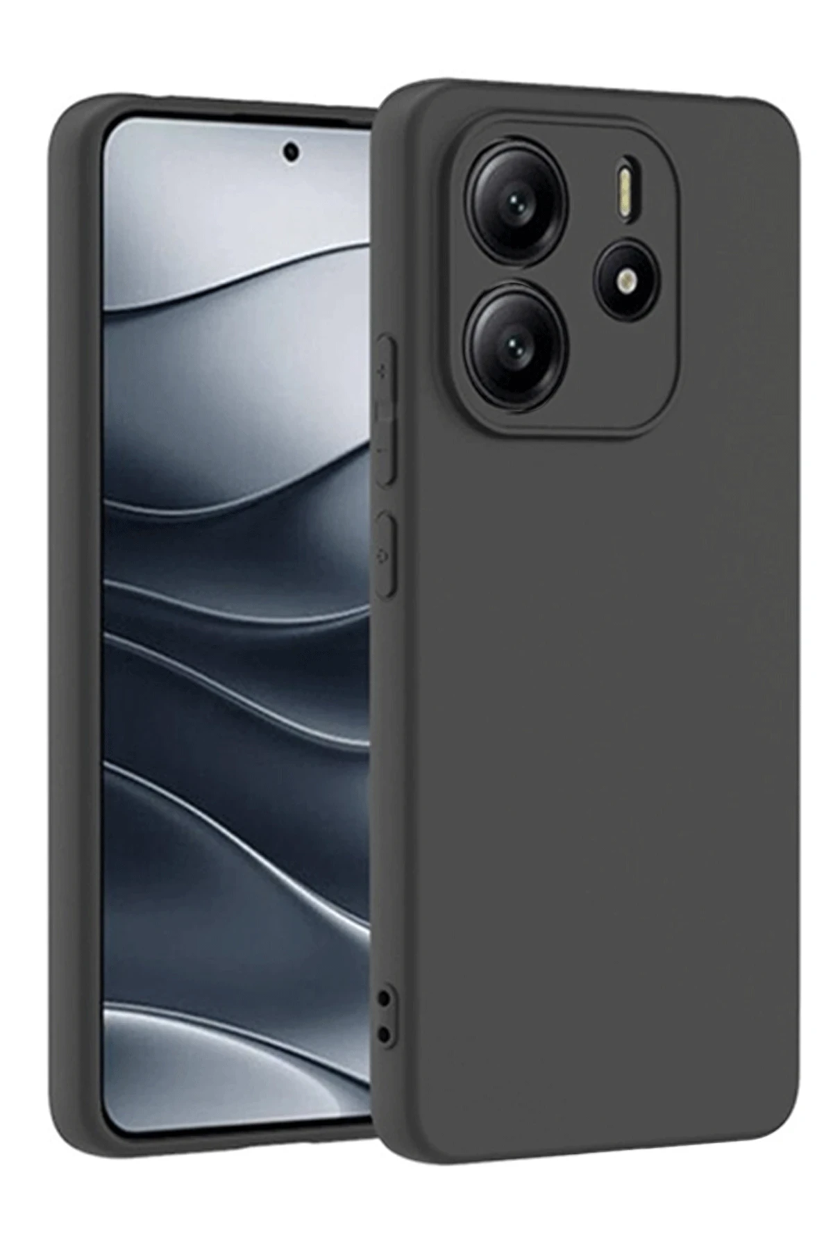 Newface Xiaomi Redmi Note 14 4G Kılıf First Silikon - Siyah