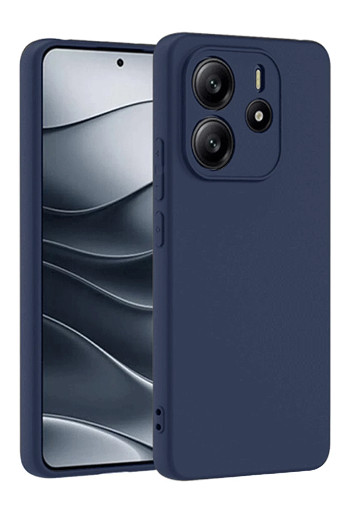 Newface Xiaomi Redmi Note 14 4G Kılıf First Silikon - Lacivert