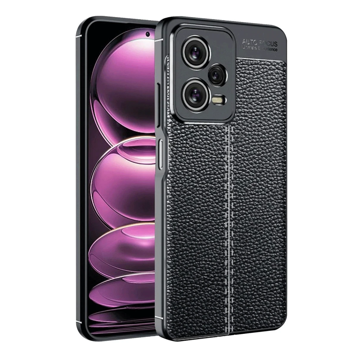 Newface Xiaomi Redmi Note 12 5G Kılıf Auto Focus Kapak - Siyah — görsel 2