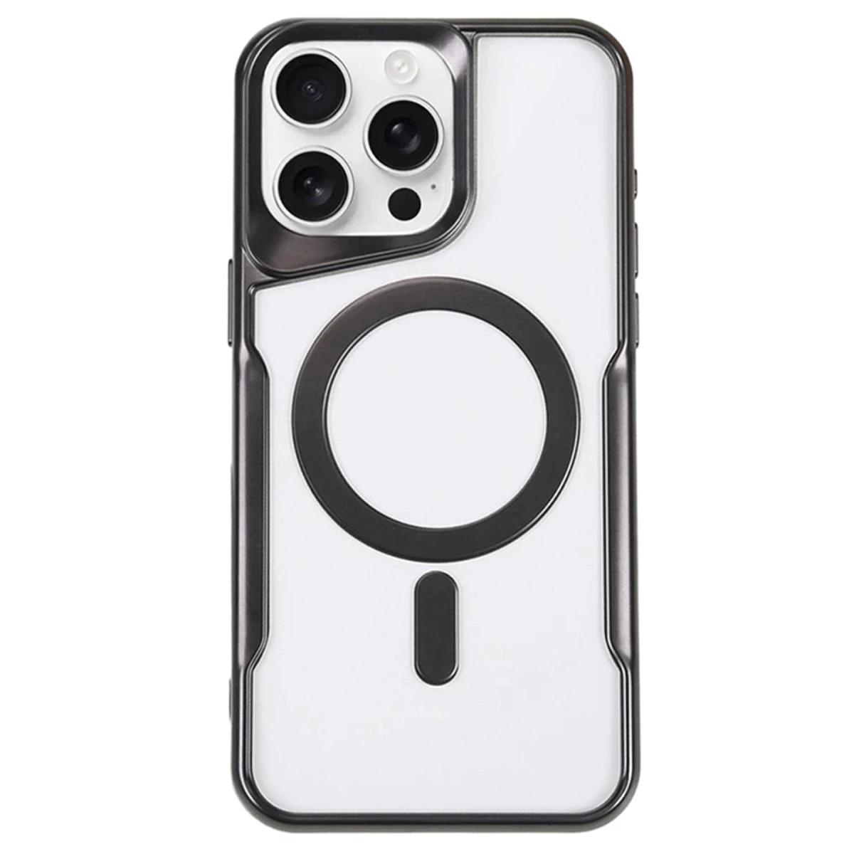 Newface Apple iPhone 14 Pro Kılıf Boyi Magsafe Silikon Kapak - Siyah — görsel 3