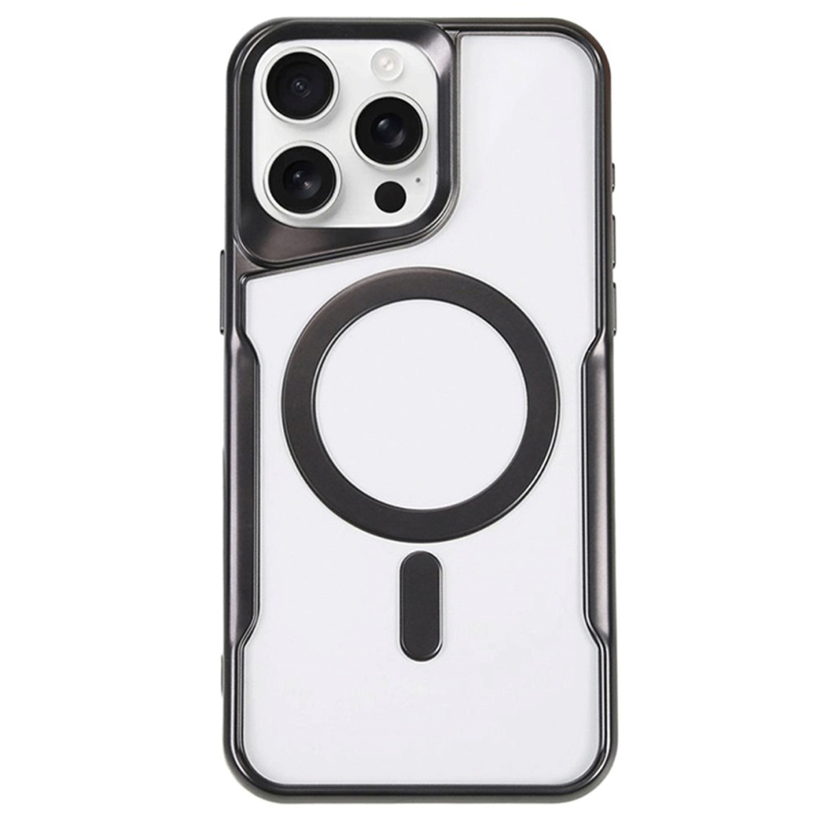 Newface Apple iPhone 14 Pro Kılıf Boyi Magsafe Silikon Kapak - Siyah — görsel 5