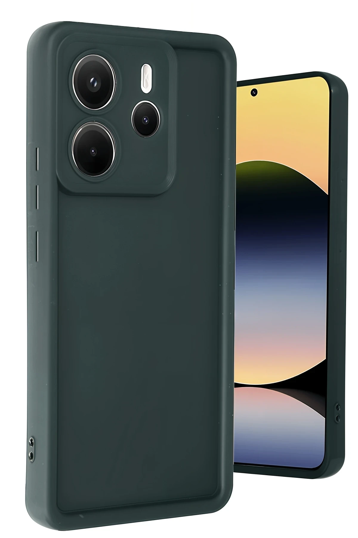 Newface Xiaomi Redmi Note 14 4G Kılıf Viera Silikon - Koyu Yeşil