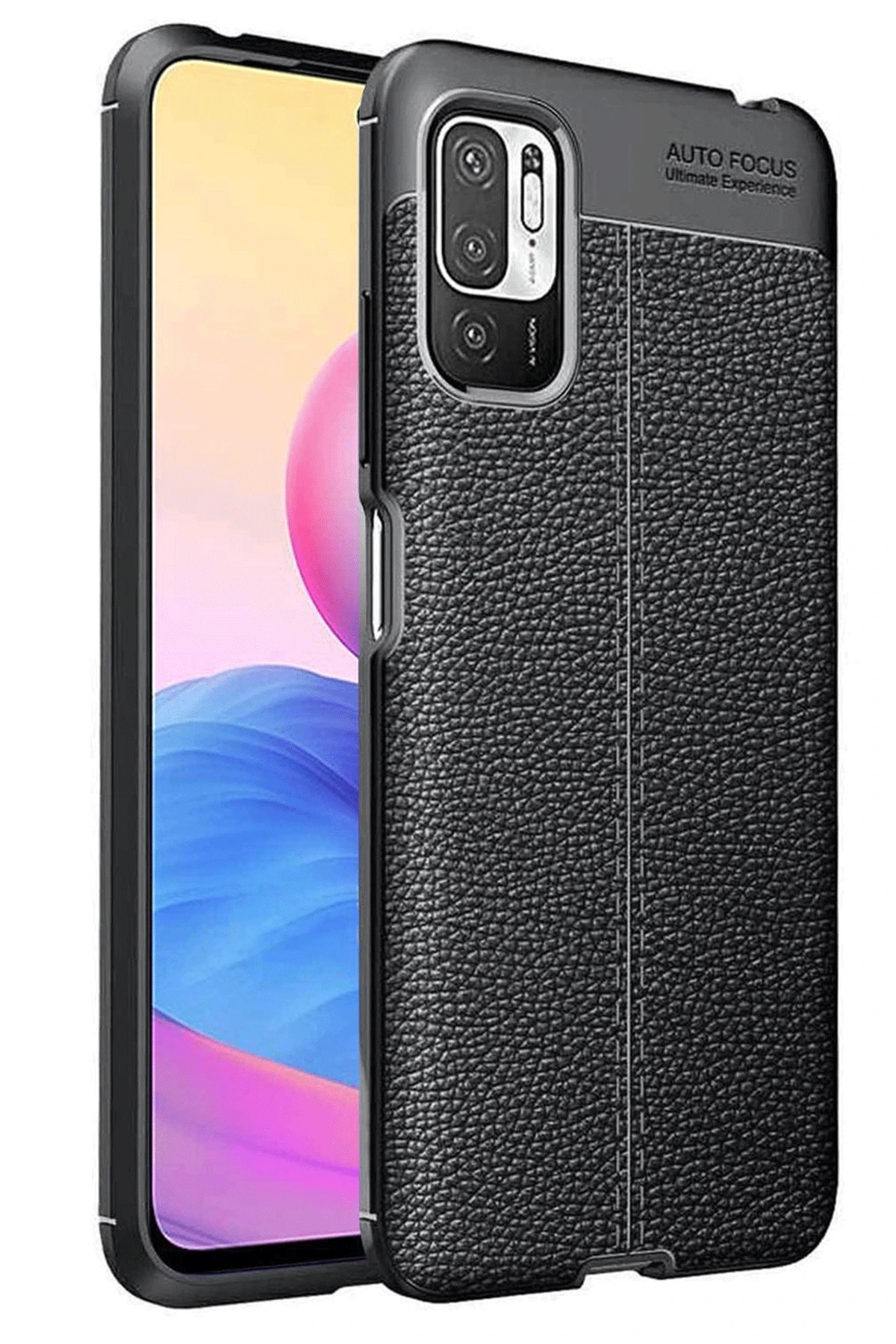 Newface Xiaomi Redmi Note 10 5G Kılıf Auto Focus Kapak - Siyah