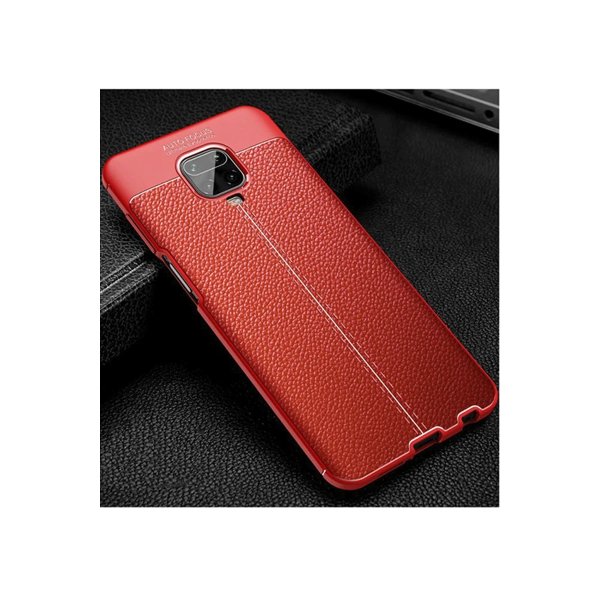 Newface Xiaomi Redmi Note 9 Pro Kılıf Auto Focus Kapak - Kırmızı — görsel 5