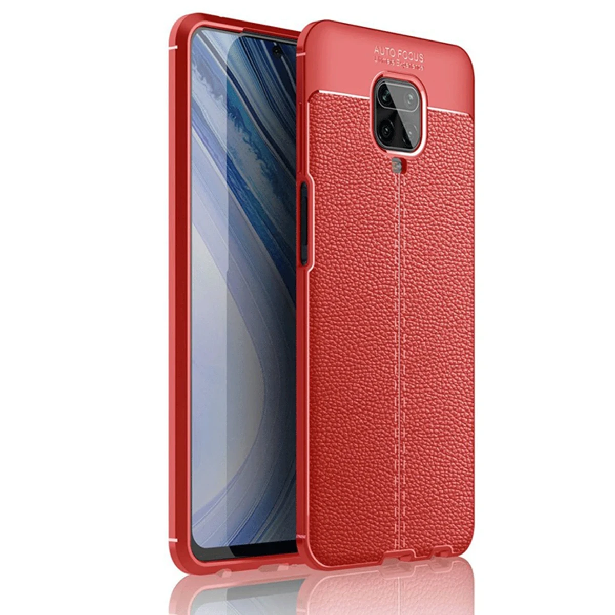 Newface Xiaomi Redmi Note 9 Pro Kılıf Auto Focus Kapak - Kırmızı — görsel 4