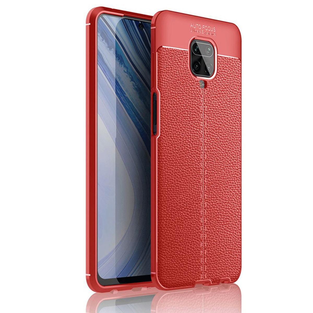 Newface Xiaomi Redmi Note 9 Pro Kılıf Auto Focus Kapak - Kırmızı — görsel 7
