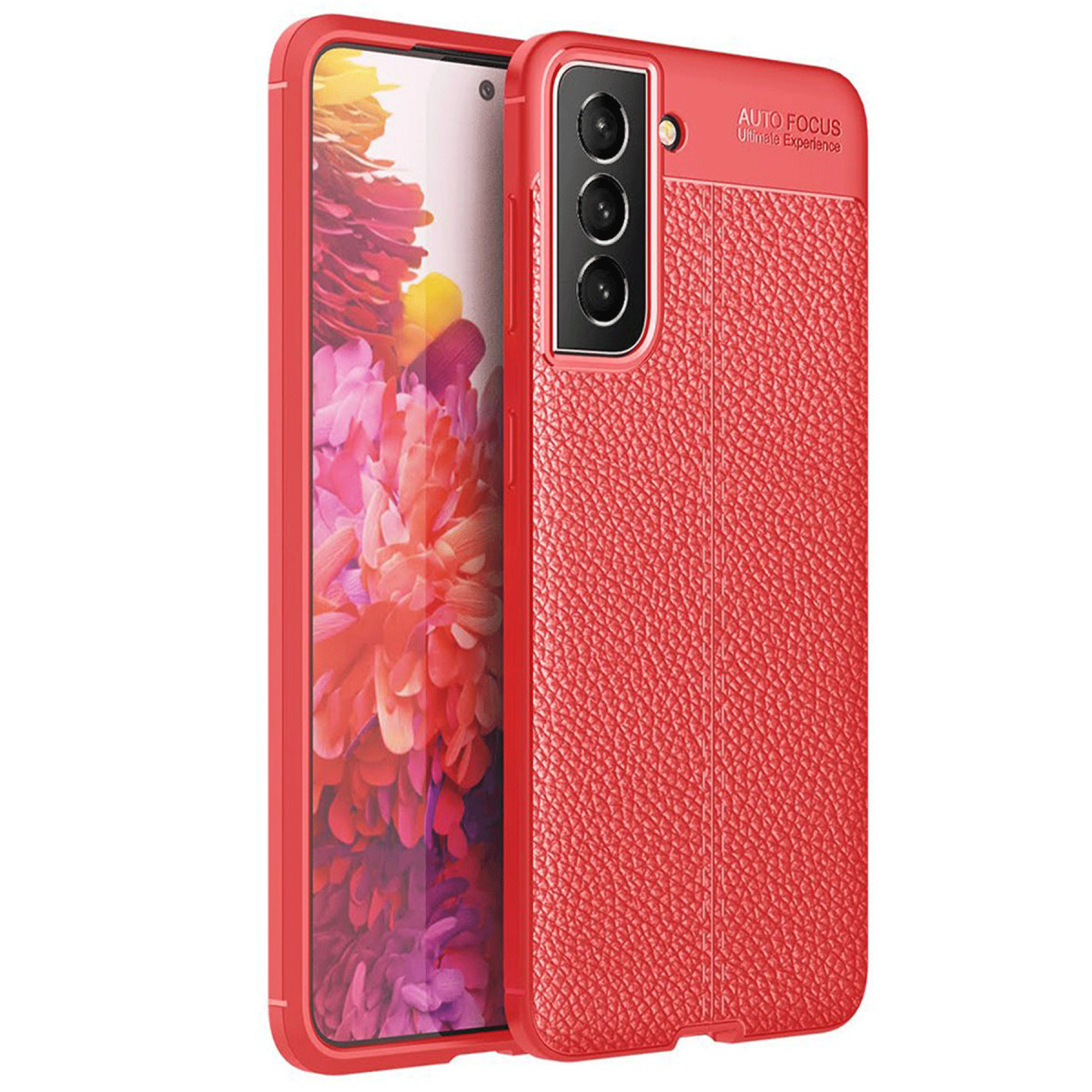 Newface Samsung Galaxy S21 FE Kılıf Auto Focus Kapak - Kırmızı — görsel 7