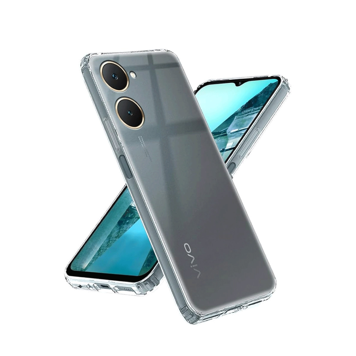 Newface Vivo Y18 Kılıf Lüx Şeffaf Silikon — görsel 3
