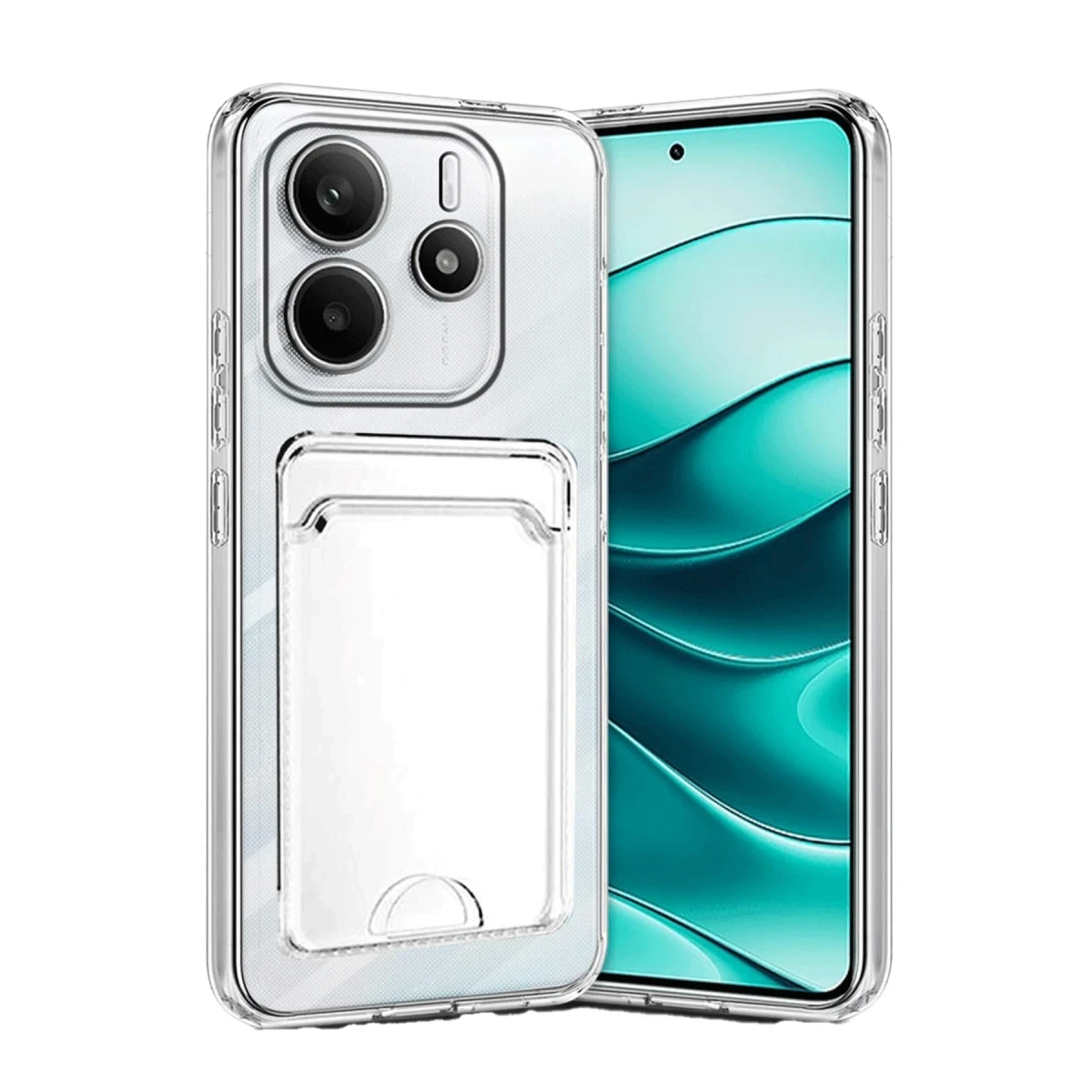 Newface Xiaomi Redmi Note 14 4G Kılıf Kart Şeffaf Silikon - Şeffaf — görsel 2