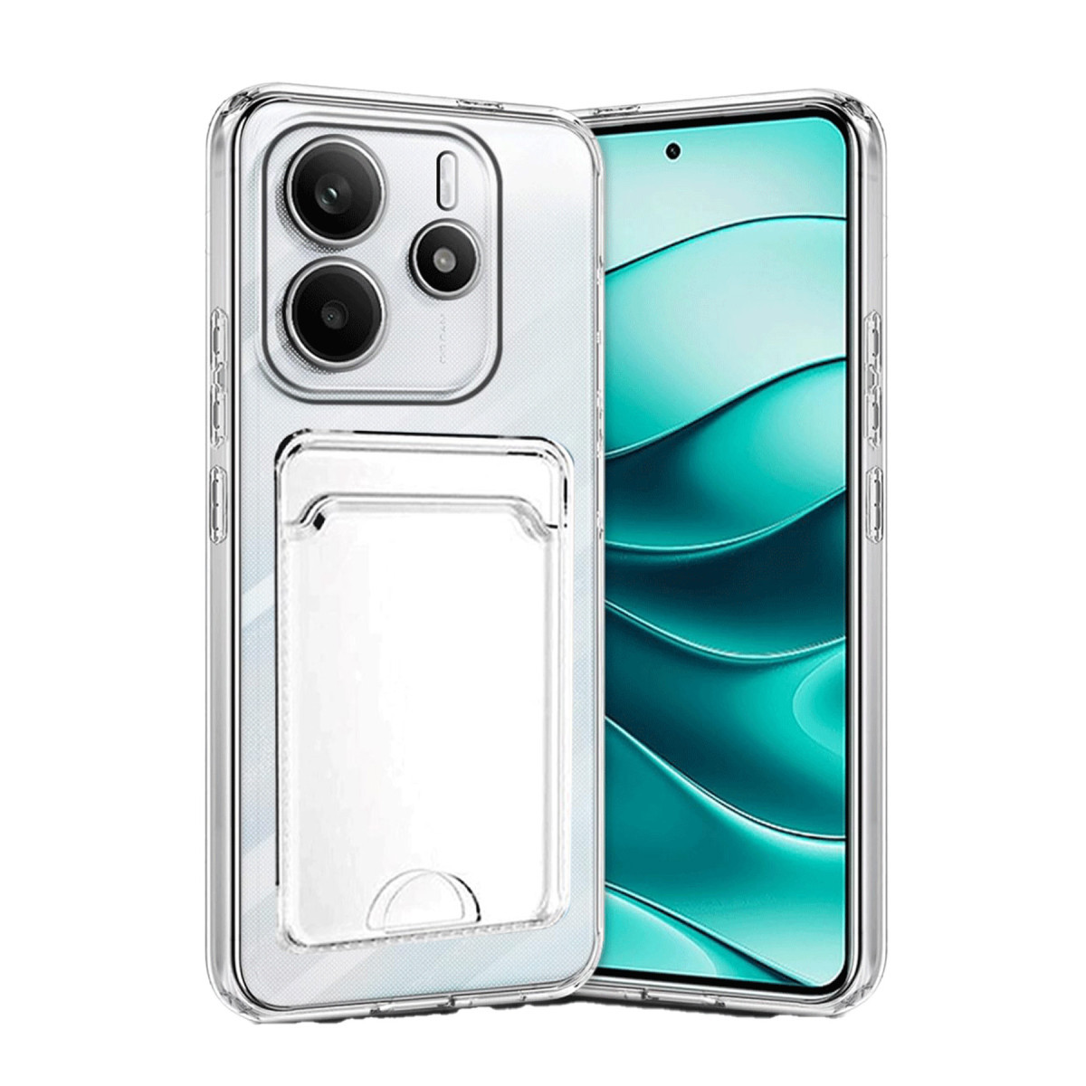 Newface Xiaomi Redmi Note 14 4G Kılıf Kart Şeffaf Silikon - Şeffaf — görsel 3