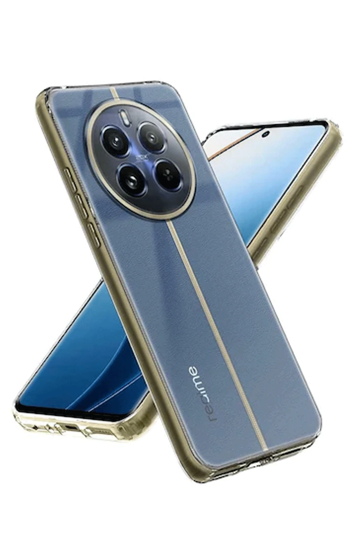 Newface Realme 12 5G Kılıf Lüx Şeffaf Silikon