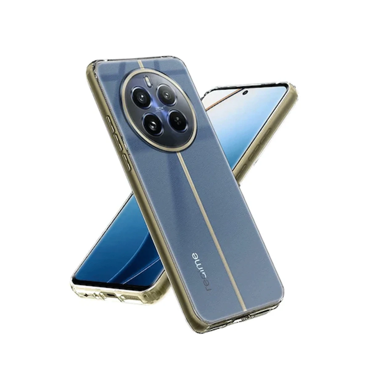 Newface Realme 12 5G Kılıf Lüx Şeffaf Silikon — görsel 2