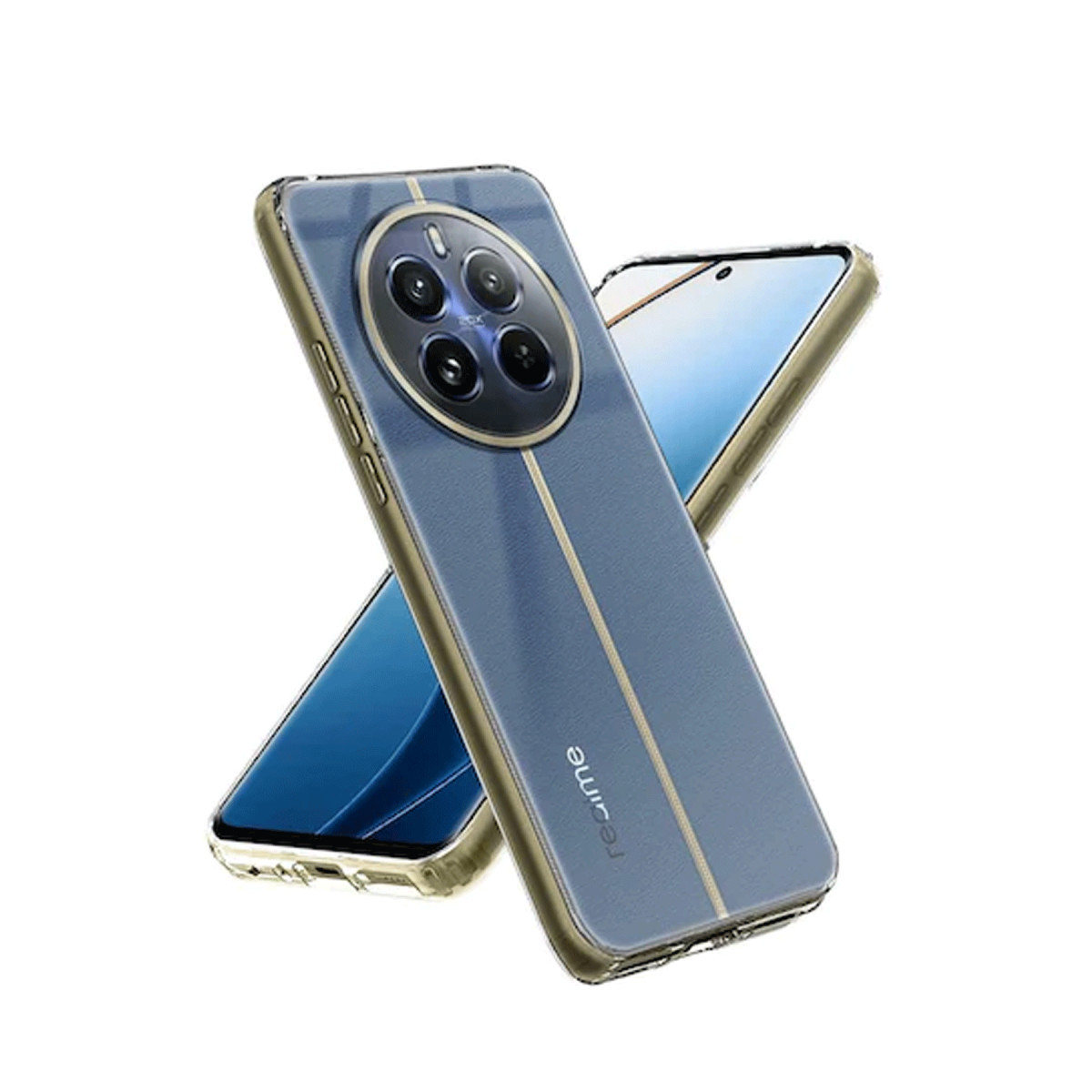 Newface Realme 12 5G Kılıf Lüx Şeffaf Silikon — görsel 3