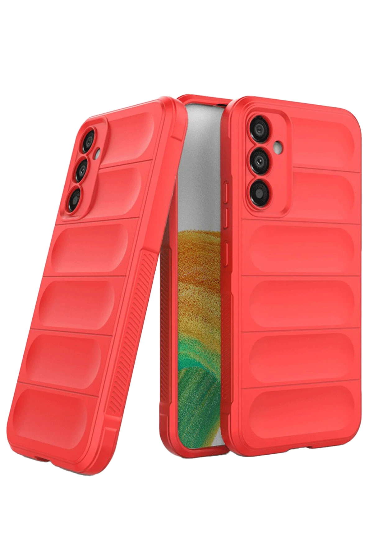 Newface Samsung A36 Kılıf Optimum Silikon - Kırmızı