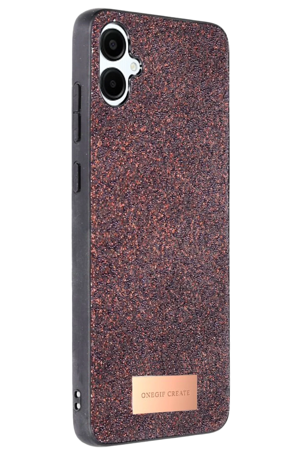 Onegif Samsung Galaxy A06 Bright Simli Kapak - Derin Mor
