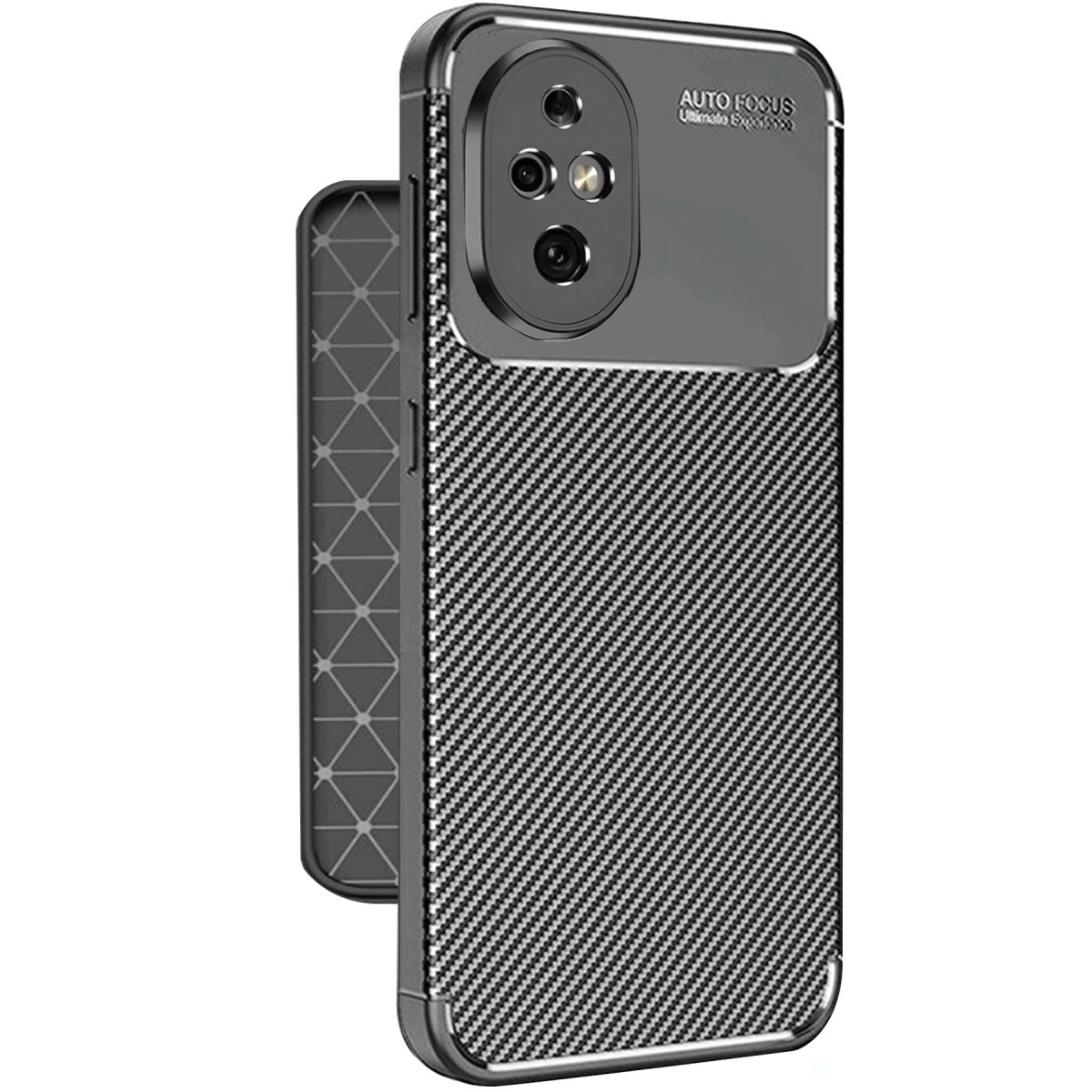 Newface Honor 200 Kılıf Auto Focus Karbon Kapak - Siyah — görsel 8
