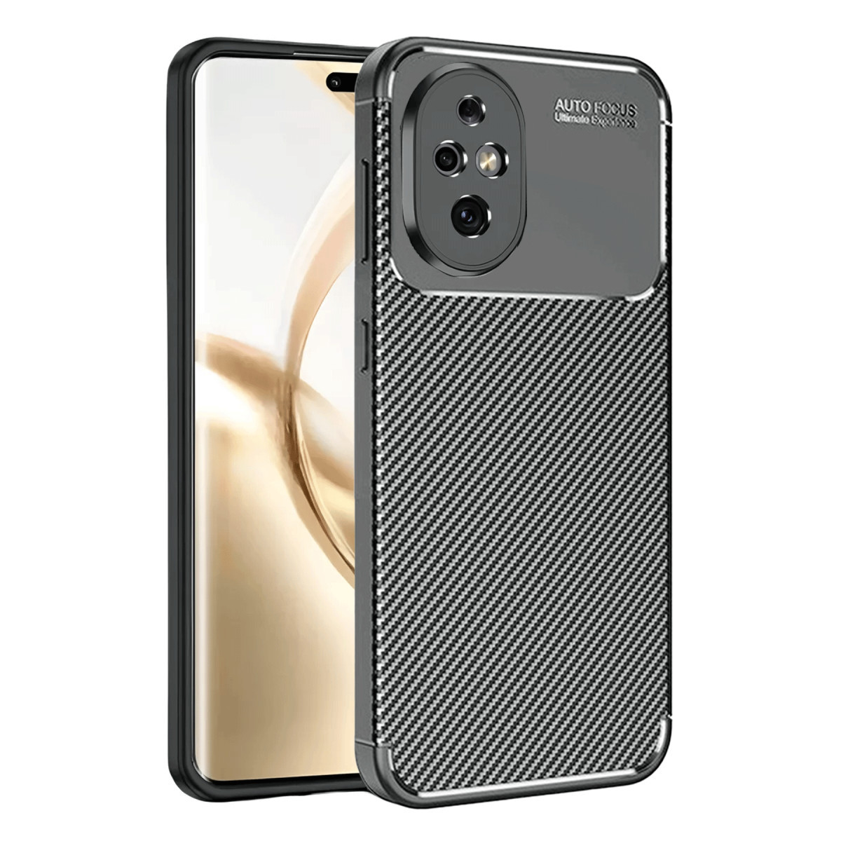 Newface Honor 200 Kılıf Auto Focus Karbon Kapak - Siyah — görsel 7