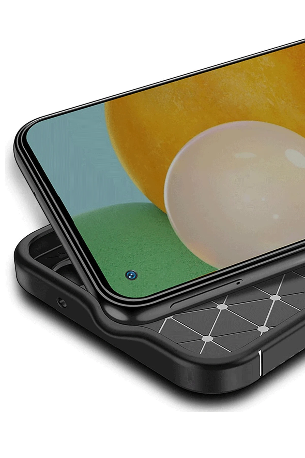 Newface Tecno Spark 30 Kılıf Auto Focus Karbon Kapak - Siyah — görsel 3
