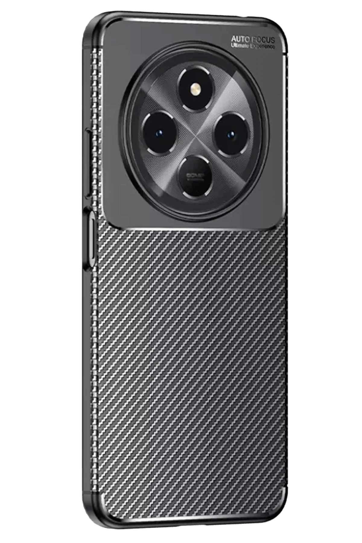 Newface Tecno Spark 30C Kılıf Auto Focus Karbon Kapak - Siyah — görsel 2
