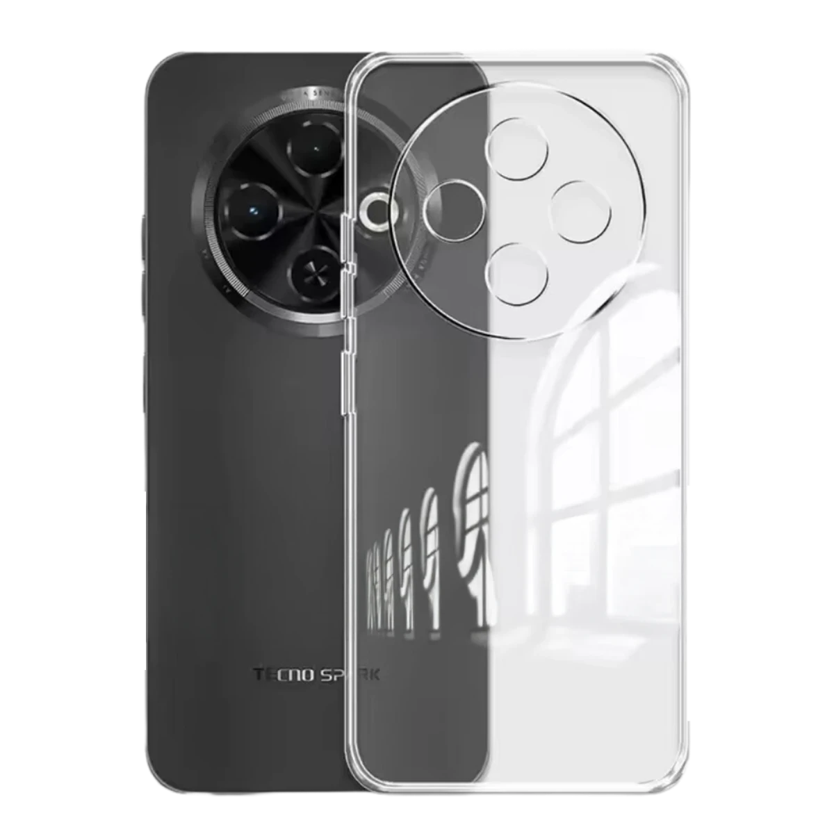 Newface Tecno Spark 30C Kılıf Lüx Şeffaf Silikon — görsel 2