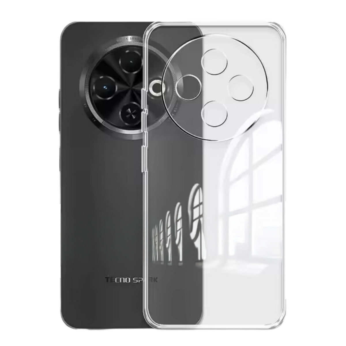 Newface Tecno Spark 30C Kılıf Lüx Şeffaf Silikon — görsel 3