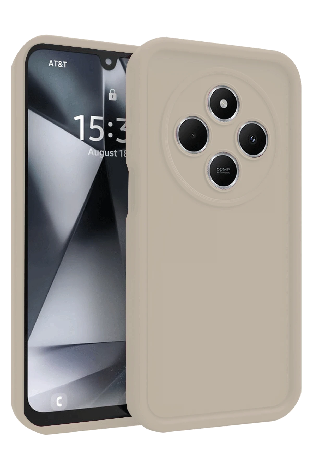 Newface Xiaomi Redmi 14C Kılıf Viera Silikon - Krem