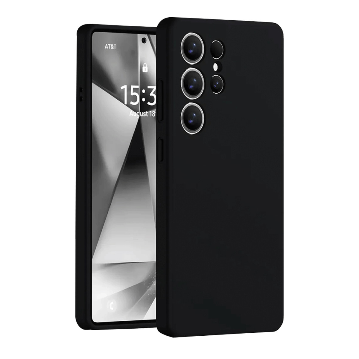 Newface Samsung Galaxy S25 Ultra Kılıf Nano içi Kadife Silikon - Siyah — görsel 7