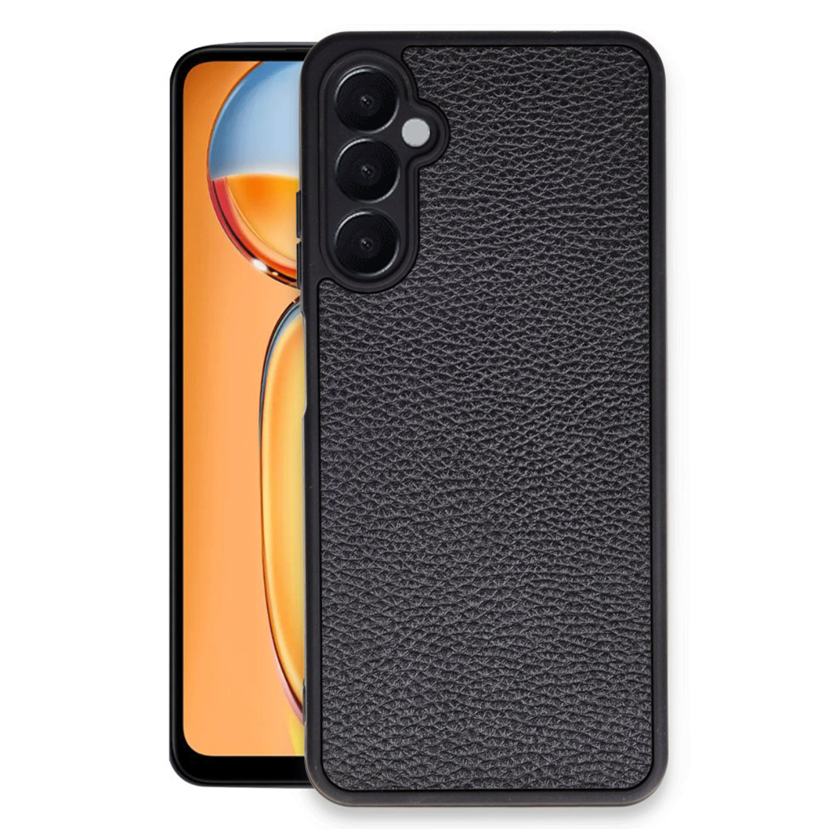 Newface Samsung Galaxy A36 Kılıf Aras Deri Kapak - Siyah — görsel 8