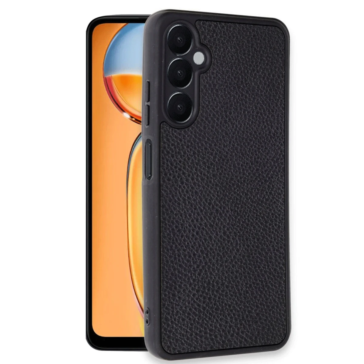 Newface Samsung Galaxy A36 Kılıf Aras Deri Kapak - Siyah — görsel 4