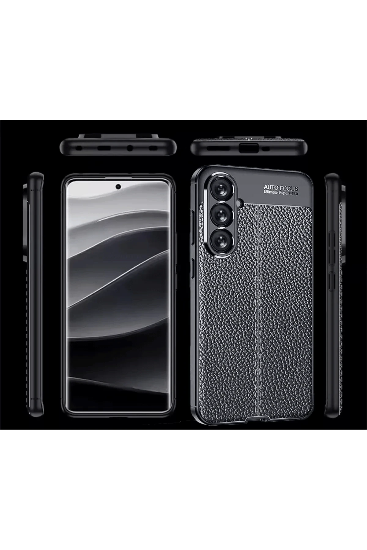 Newface Samsung A56 Kılıf Auto Focus Kapak - Siyah — görsel 3