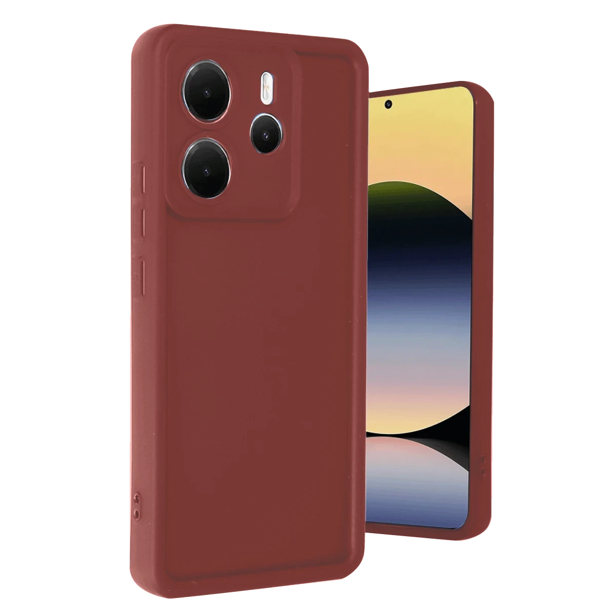 Newface Xiaomi Redmi Note 14 4G Kılıf Viera Silikon - Bordo