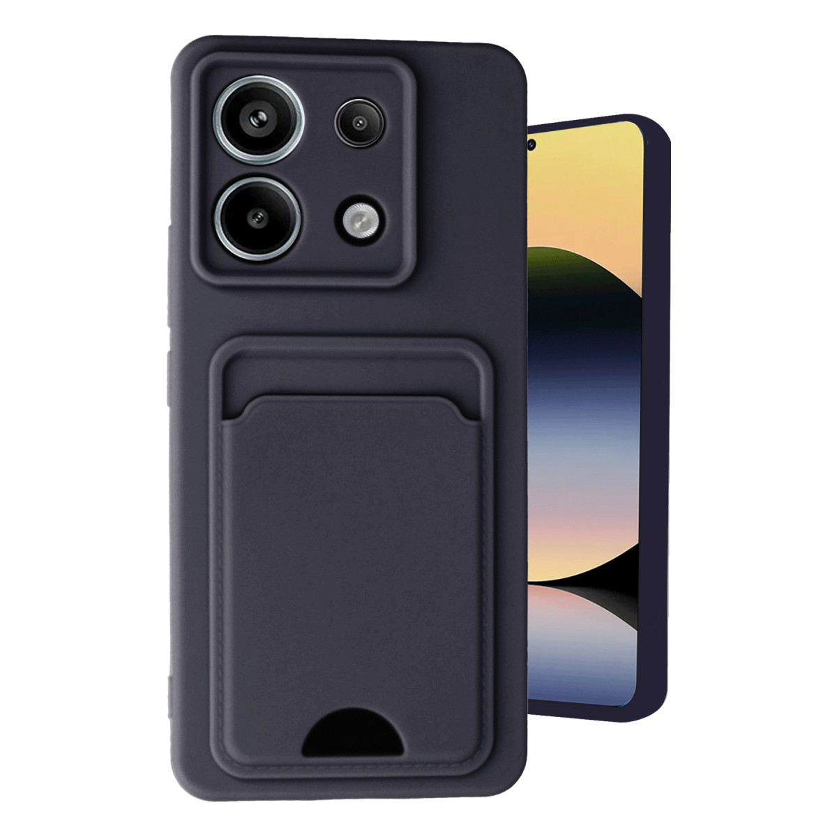 Newface Xiaomi Redmi Note 13 Pro 5G Kılıf Kelvin Kartvizitli Silikon - Siyah — görsel 3