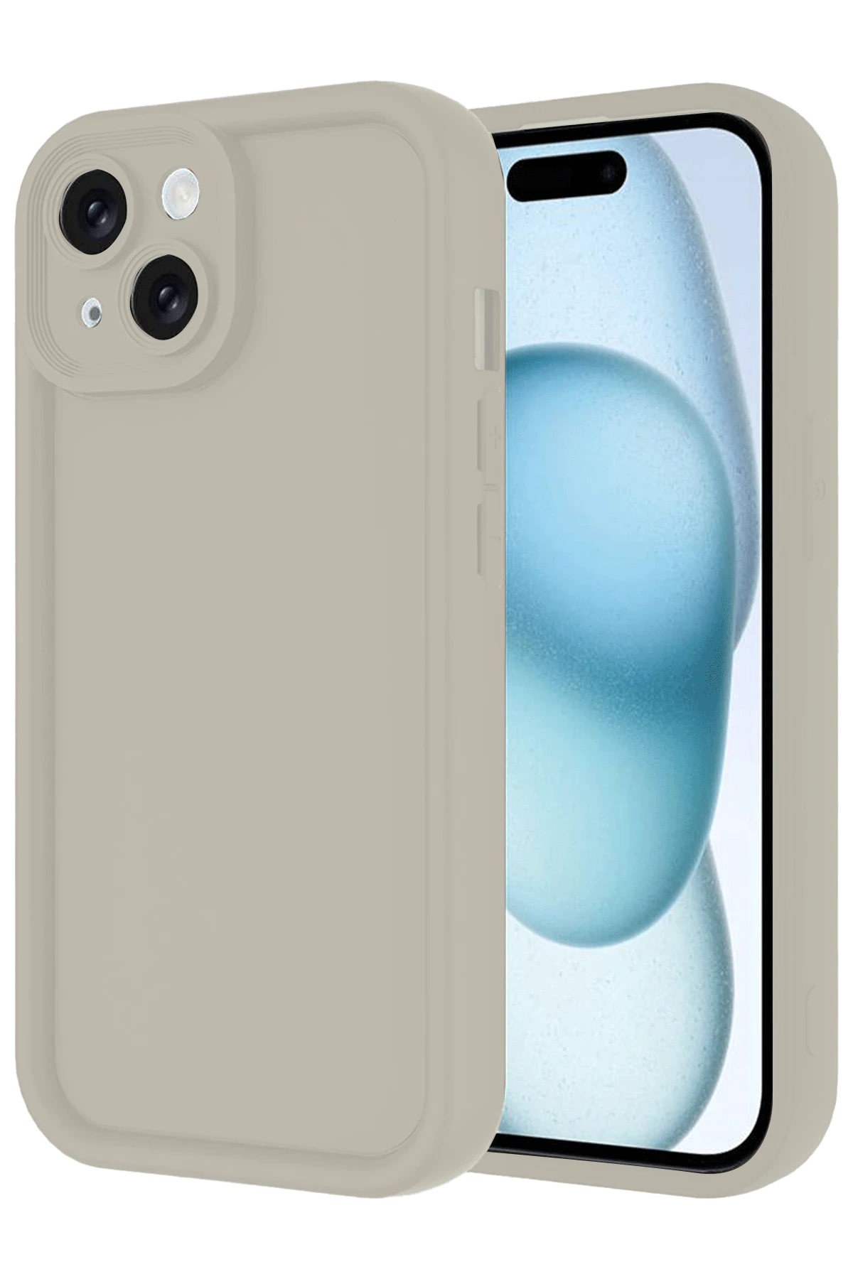 Newface iPhone 14 Kılıf Viera Silikon - Krem
