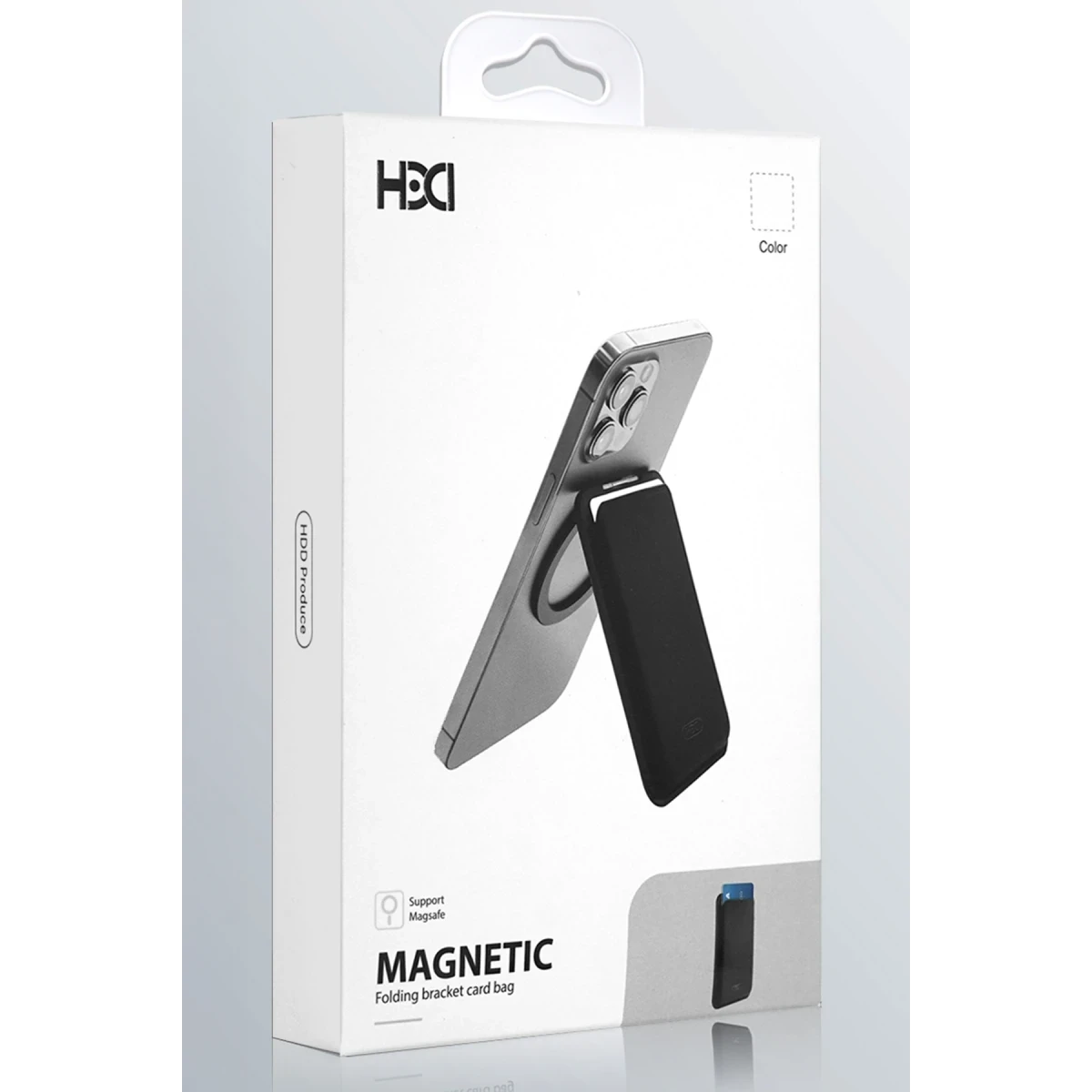 HDD HS-016 Stant Özellikli Magsafe Kartlık - Siyah