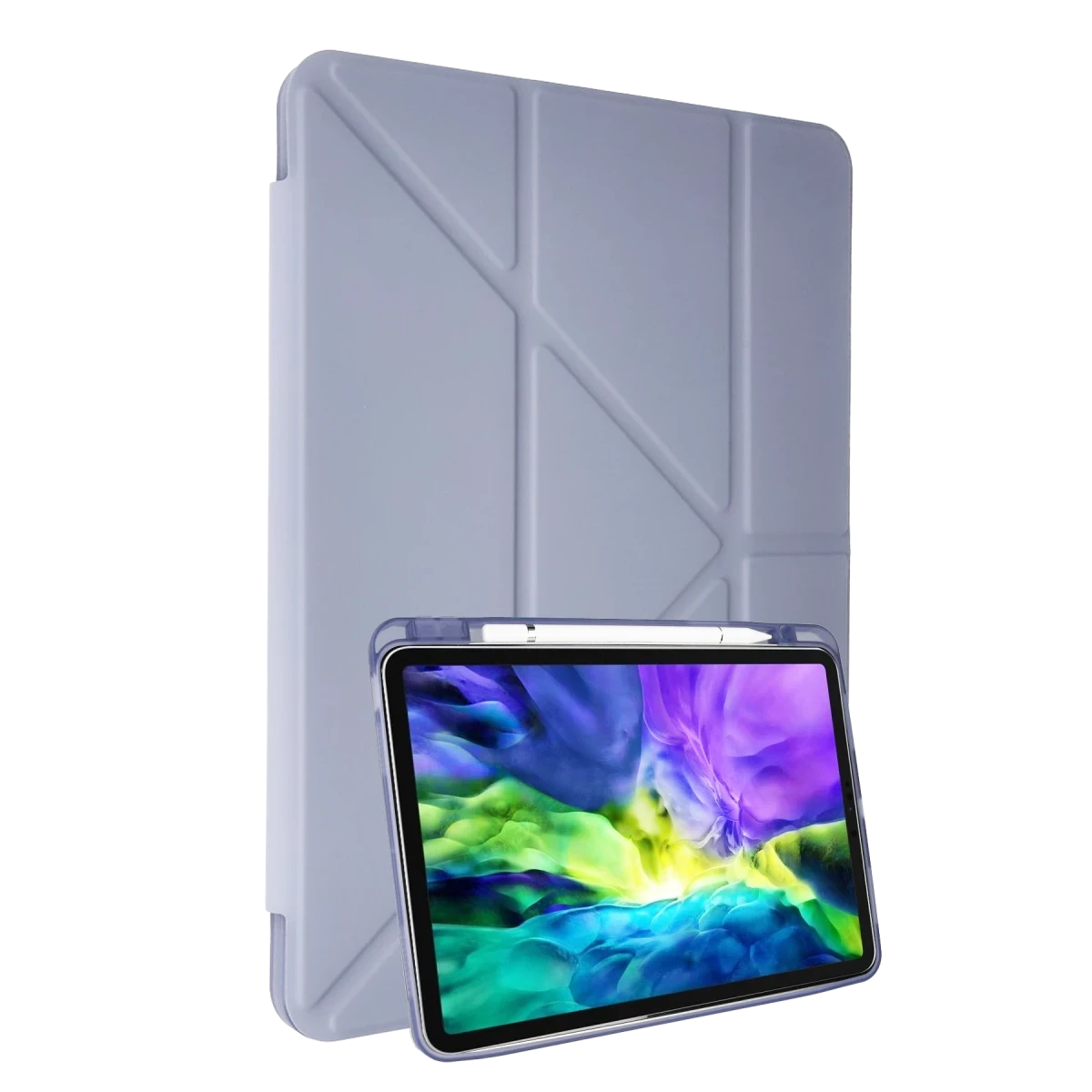 Newface Apple iPad Air 4 10.9 Kılıf Kalemlikli Mars Tablet Kılıfı - Lila — görsel 2