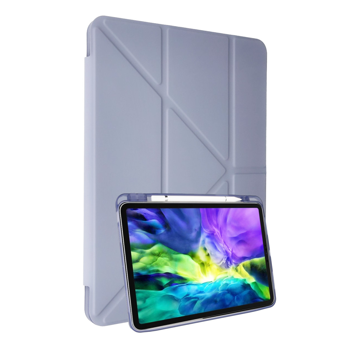 Newface Samsung Galaxy P610 Tab S6 Lite 10.4 Kılıf Kalemlikli Mars Tablet Kılıfı - Lila — görsel 3