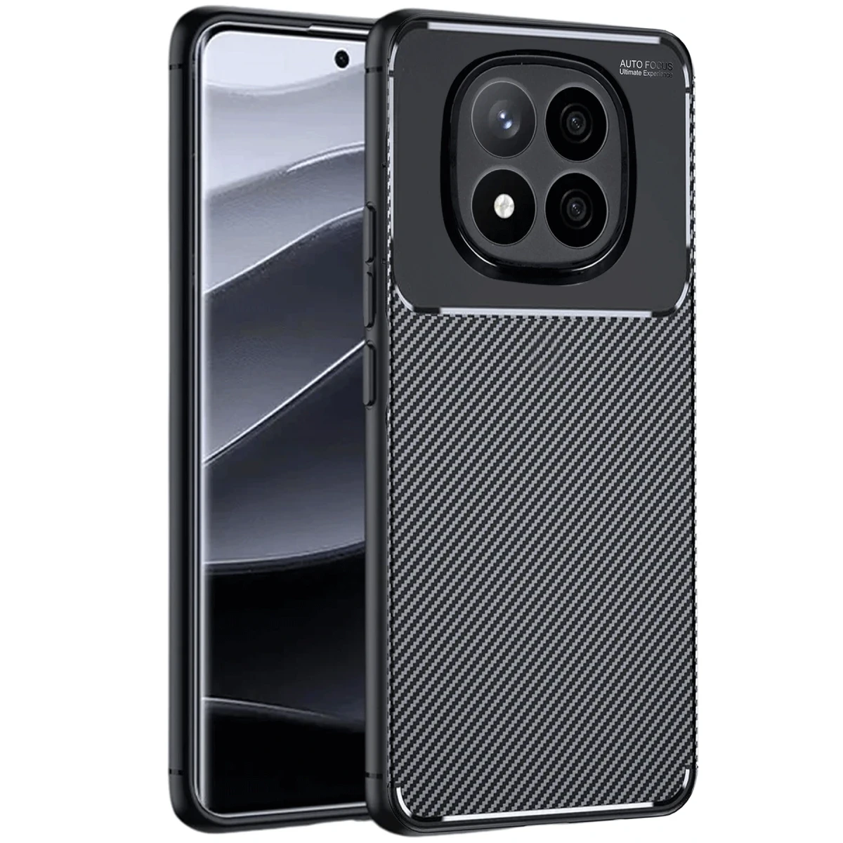 Newface Xiaomi Redmi Note 14 Pro 4G Kılıf Auto Focus Karbon Kapak - Siyah — görsel 5