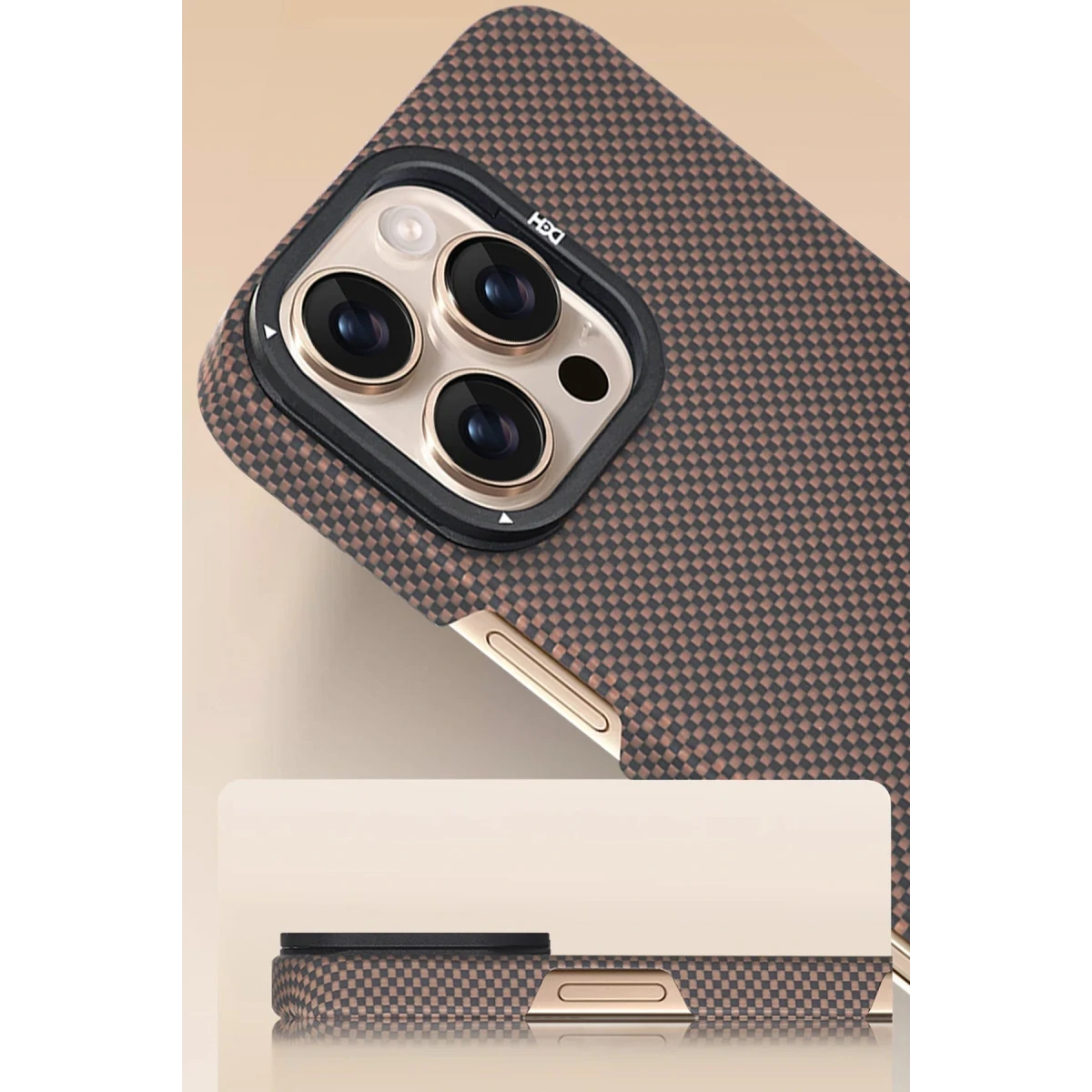 HDD Apple iPhone 16 Pro Blaze 1000D Kevlar Magsafe Kılıf - Siyah