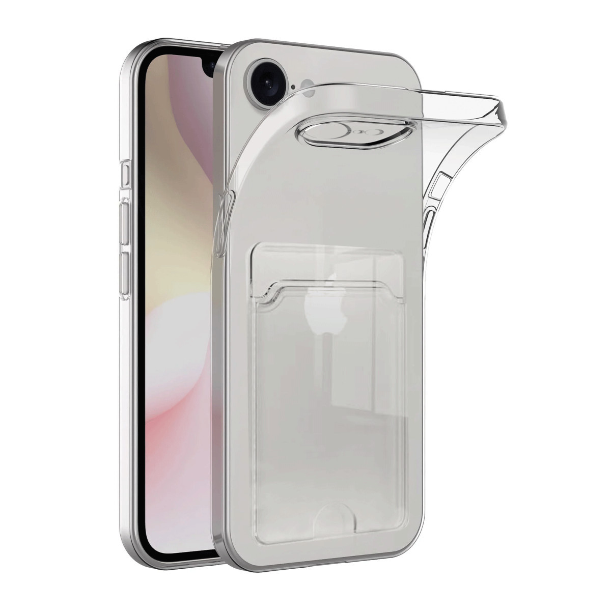 Newface Apple iPhone 16E Kılıf Kart Şeffaf Silikon - Şeffaf — görsel 3