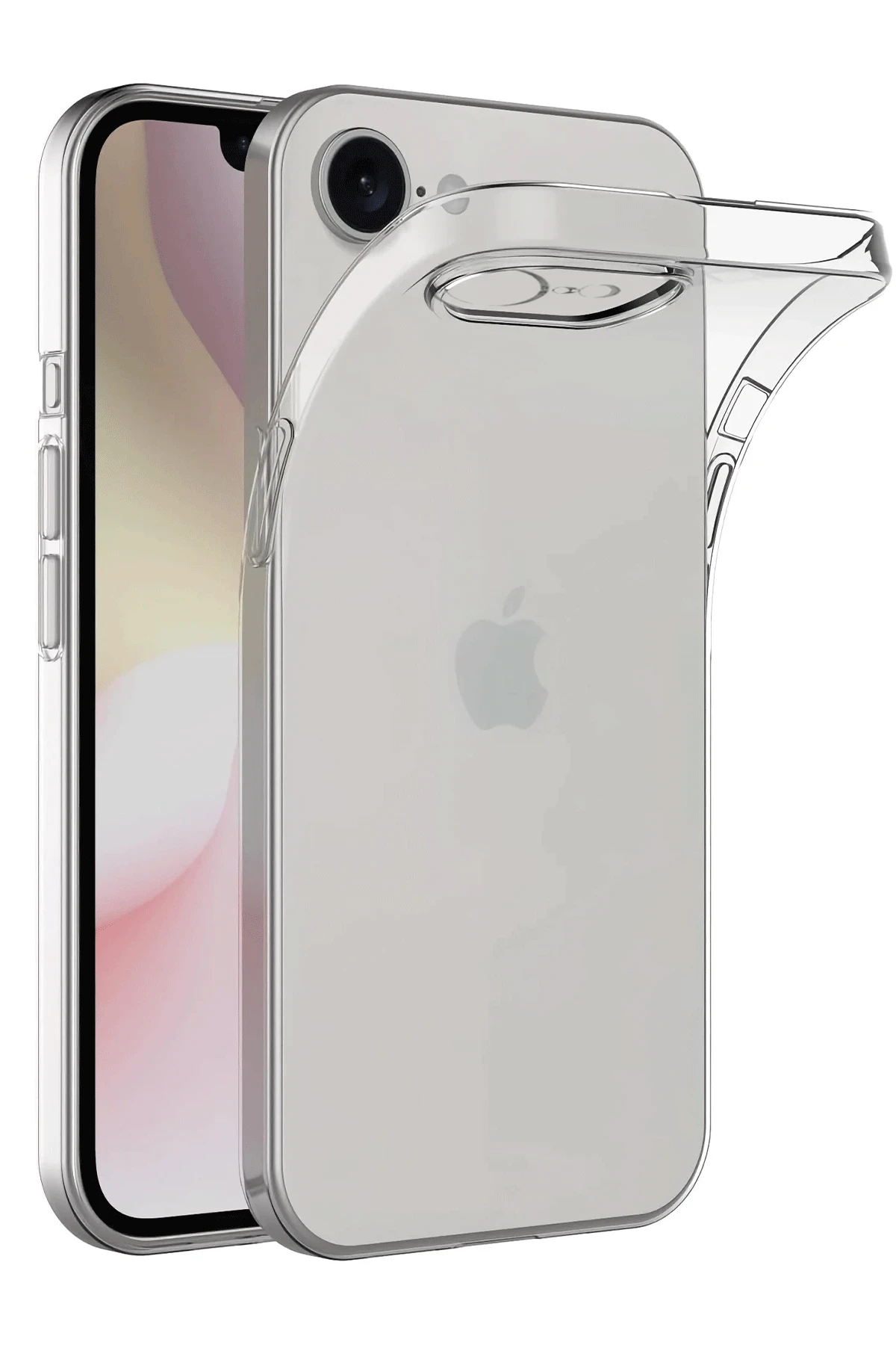 Newface iPhone 16E Kılıf Lüx Şeffaf Silikon