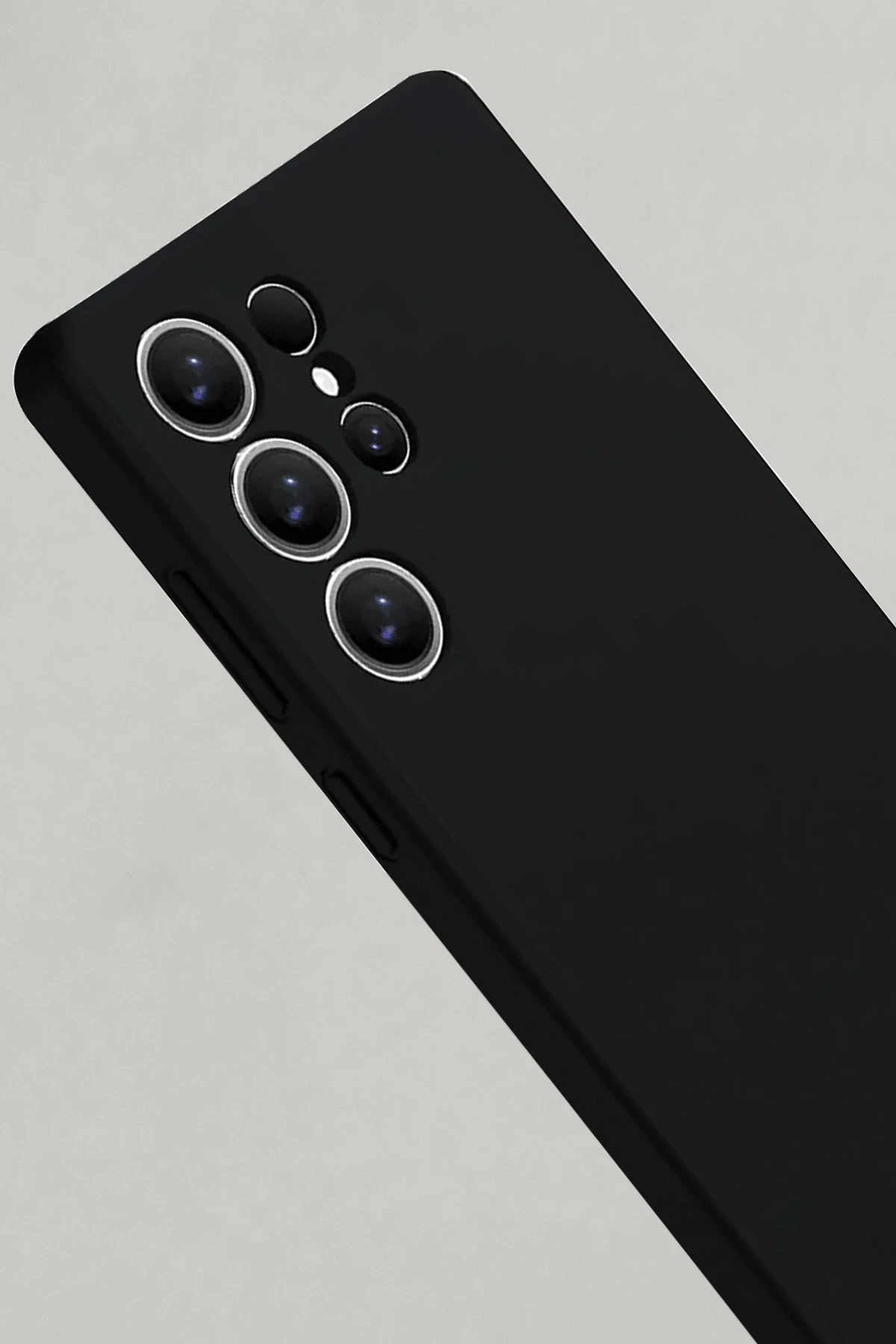 Newface Samsung Galaxy S25 Ultra Kılıf Nano içi Kadife Silikon - Siyah