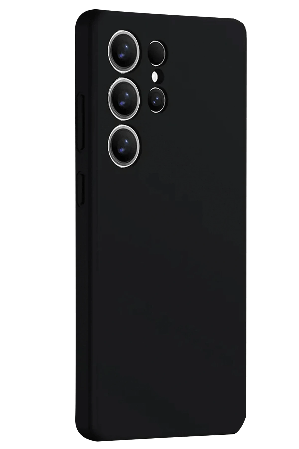 Newface Samsung Galaxy S25 Ultra Kılıf Nano içi Kadife Silikon - Siyah