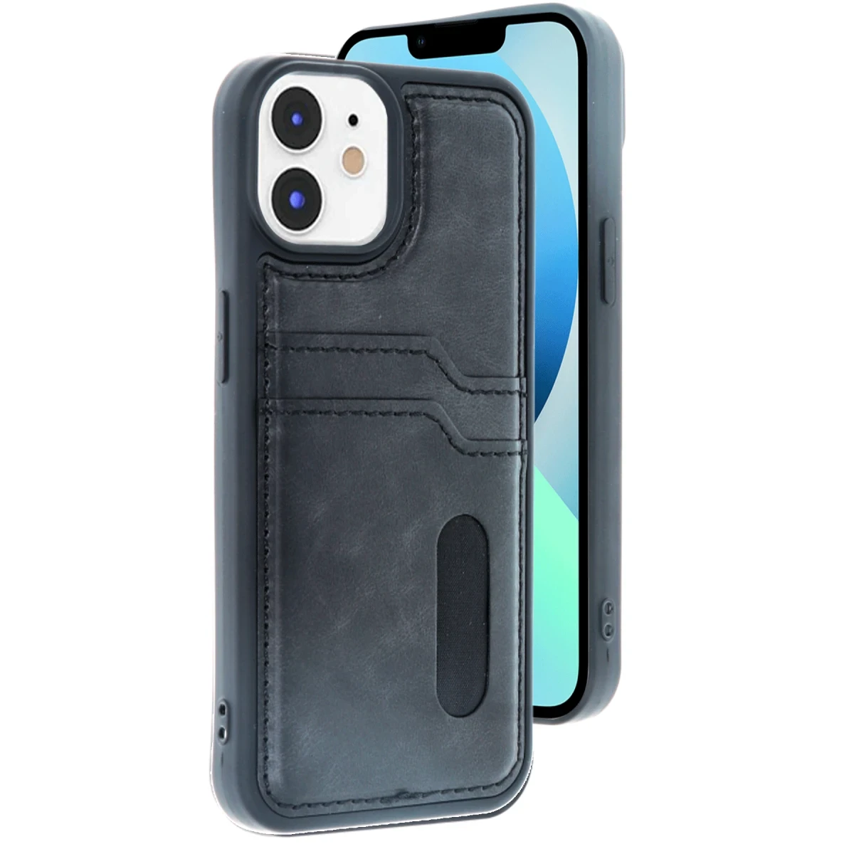 Newface Apple iPhone 11 Kılıf Sara Kartvizitli Deri Kılıf - Siyah — görsel 4