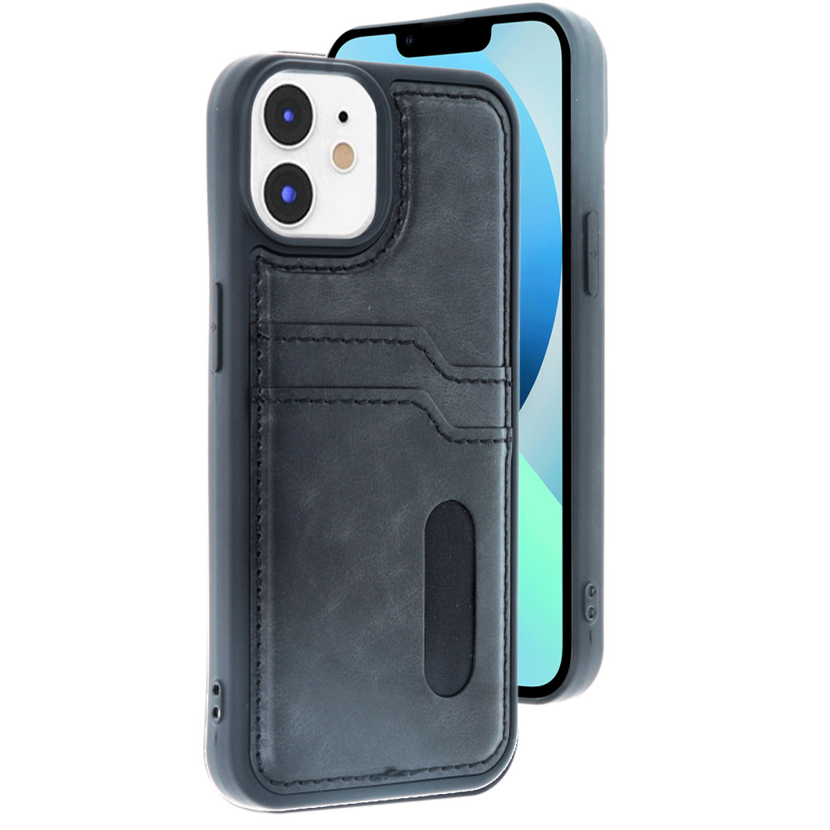 Newface Apple iPhone 11 Kılıf Sara Kartvizitli Deri Kılıf - Siyah — görsel 7