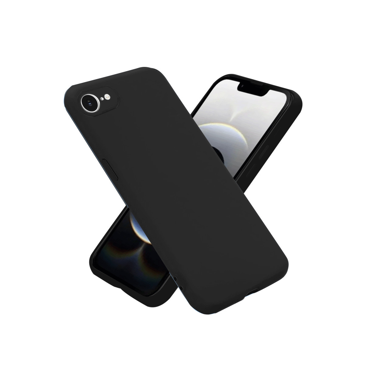 Newface Apple iPhone 16E Kılıf First Silikon - Siyah — görsel 3