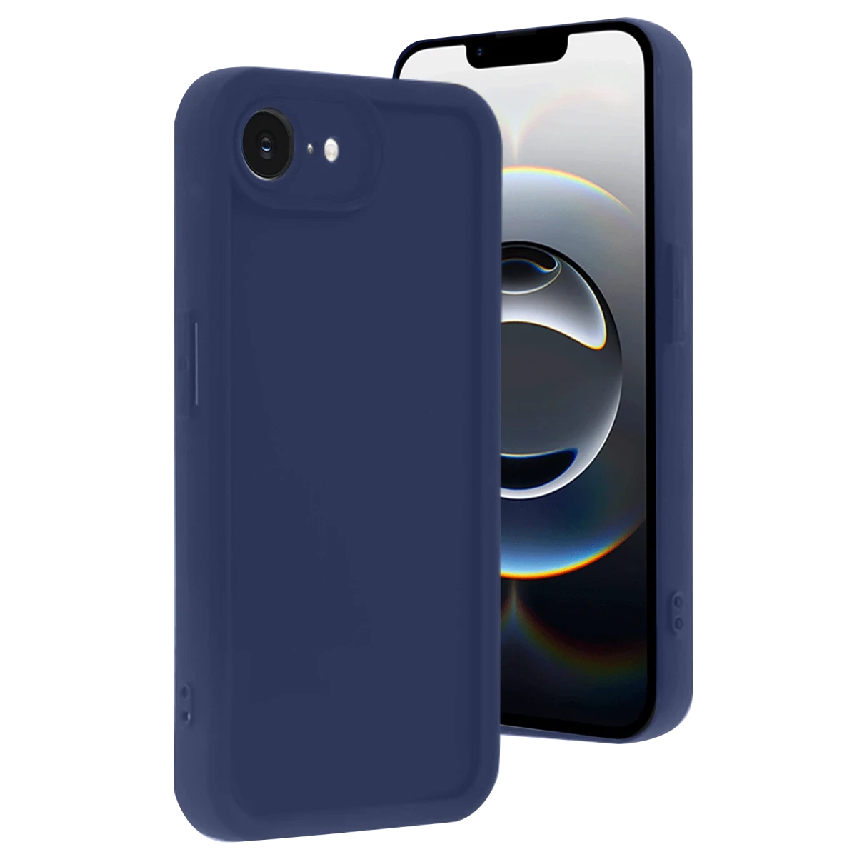 Newface Apple iPhone 16E Kılıf Viera Silikon - Lacivert