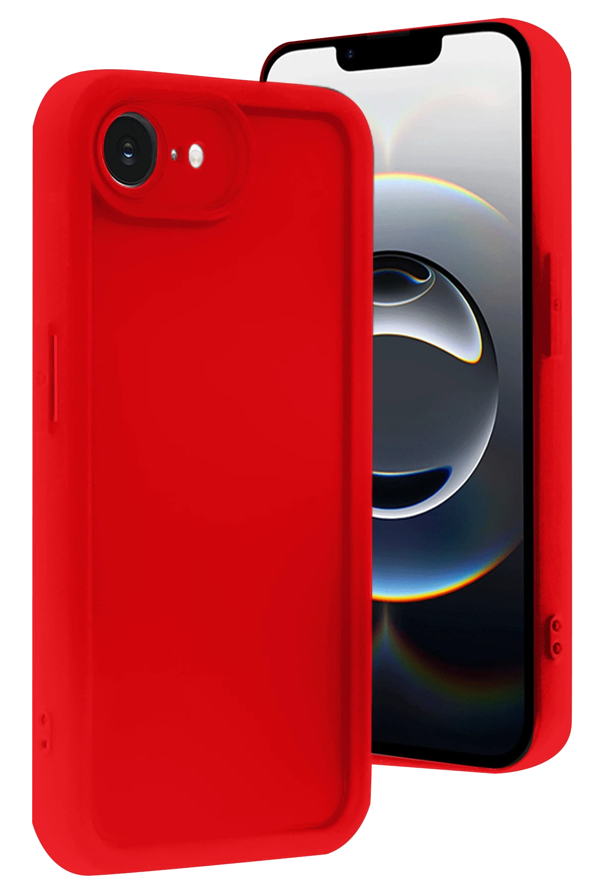 Newface iPhone 16E Kılıf Viera Silikon - Kırmızı