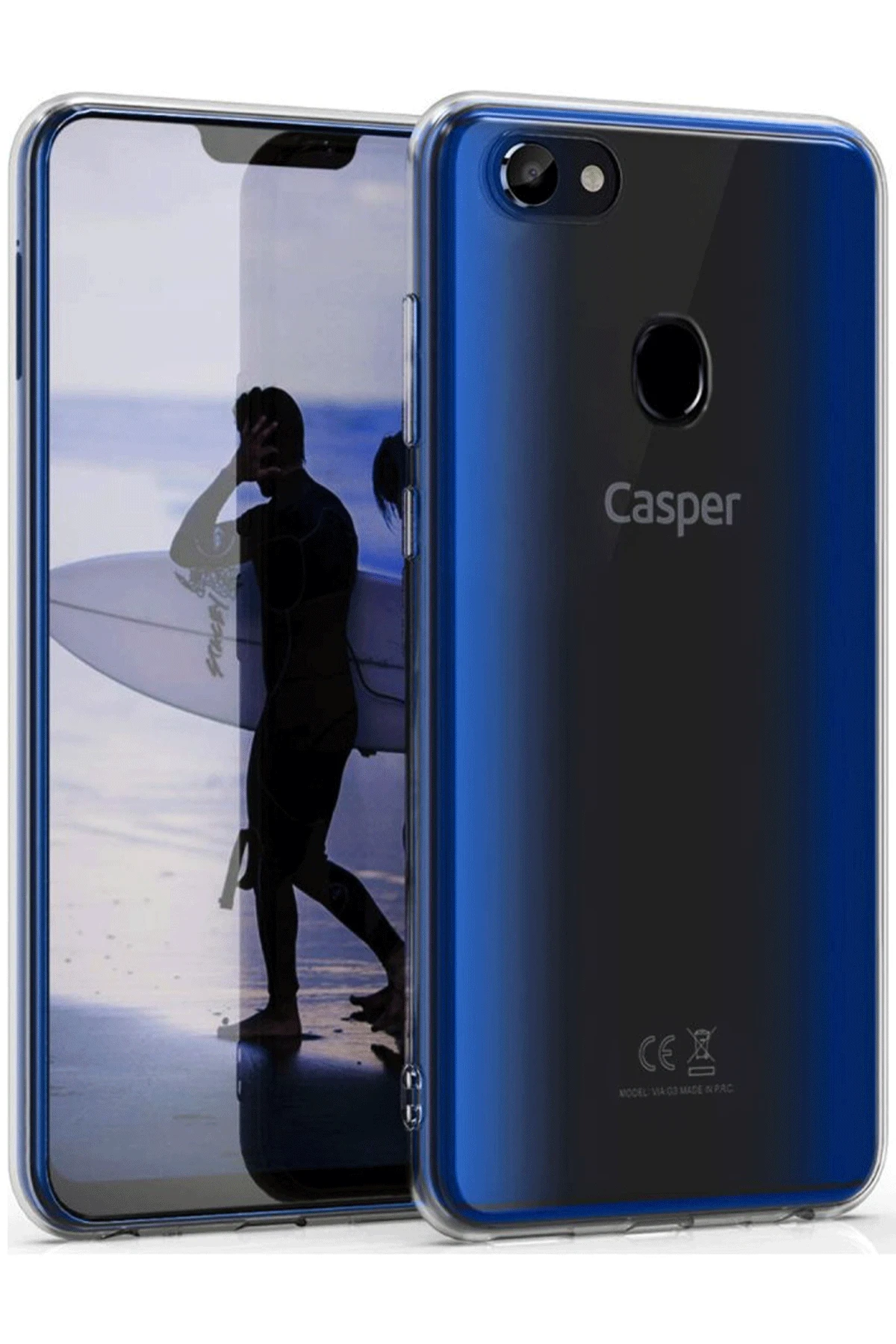 Newface Casper Via G3 Kılıf Lüx Şeffaf Silikon