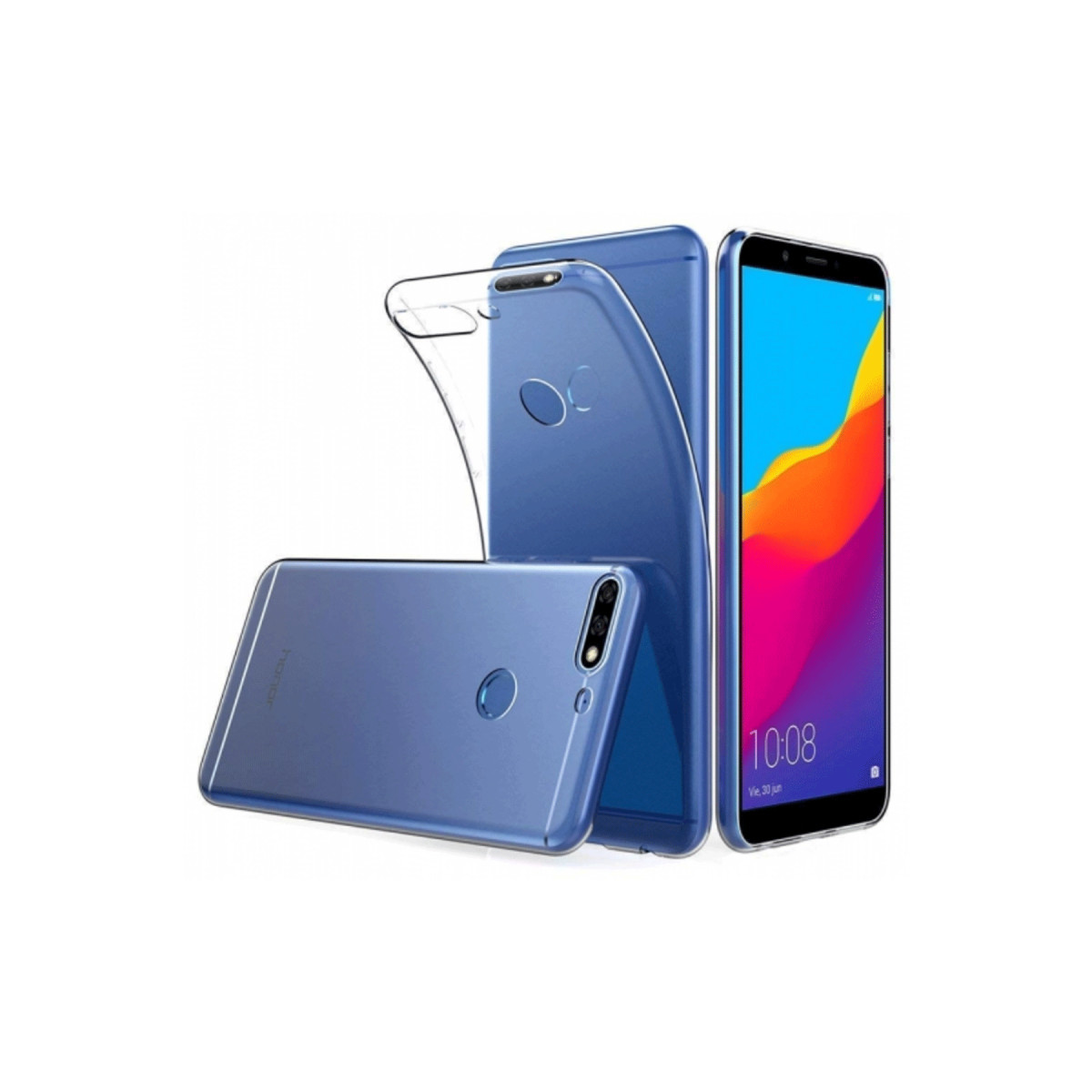 Newface Huawei Y7 2018 Kılıf Lüx Şeffaf Silikon — görsel 3