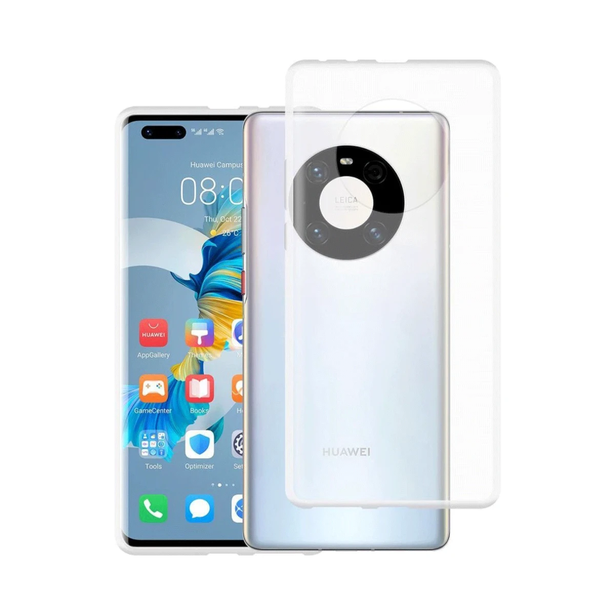 Newface Huawei Mate 40 Pro Kılıf Lüx Şeffaf Silikon — görsel 2